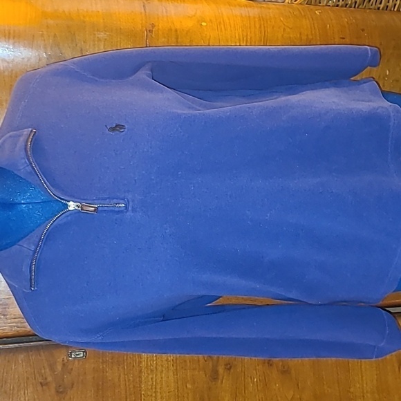 Polo By Ralph Lauren Blue Tag, 1/4 zip mock turtleneck Mens sz. M. (#1870) Navy - Picture 8 of 15